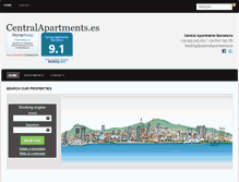 Tablet Screenshot of centralapartments.es